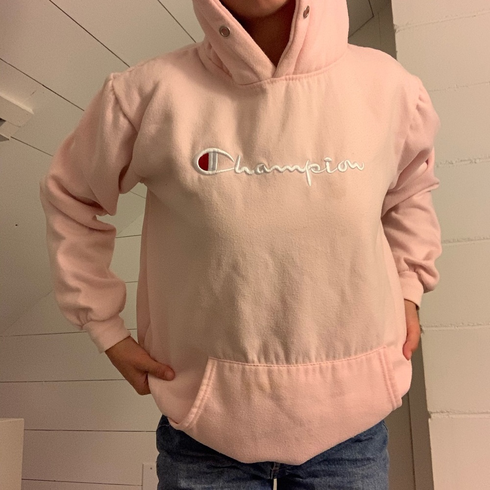 VINTAGE CHAMPION PINK HOODIE